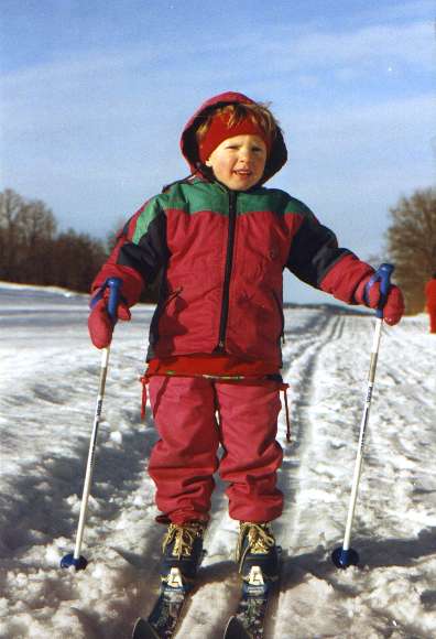 Freja på ski i Norge 1994