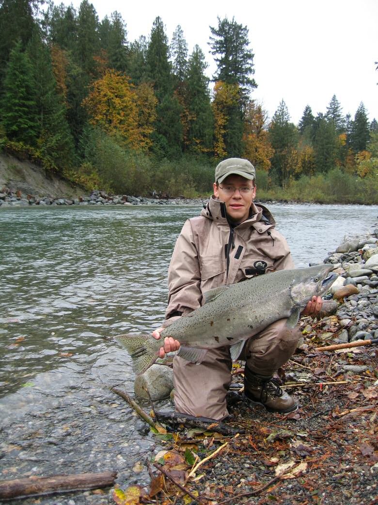 Ole med endnu en kongelaks fra Chilliwack River