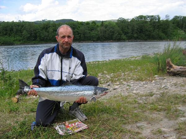 Carl med den anden laks