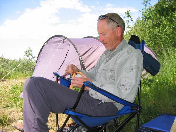 Thorkild med ny to-h&aring;nds stang