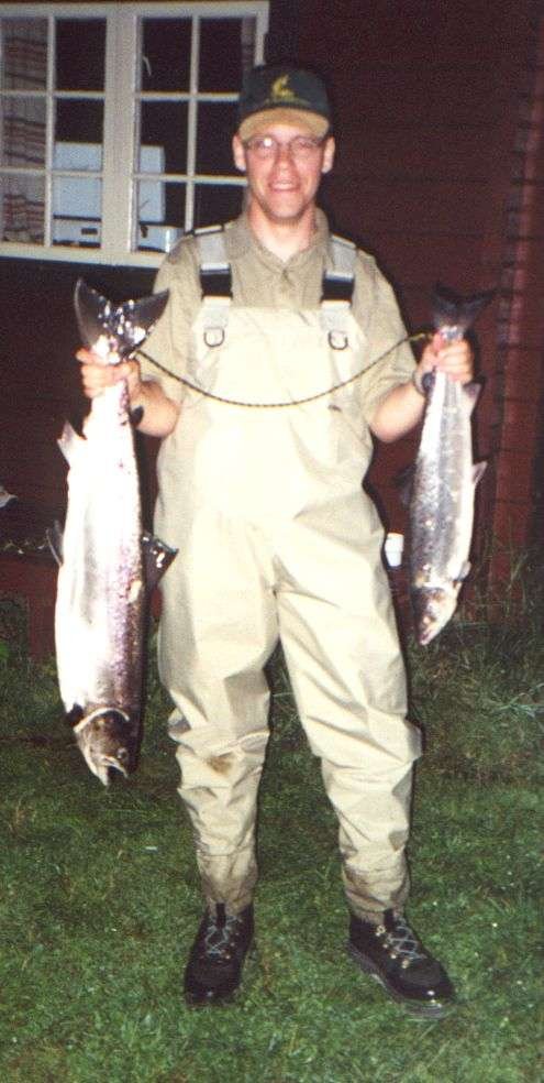 Ole med laks fra Gaula