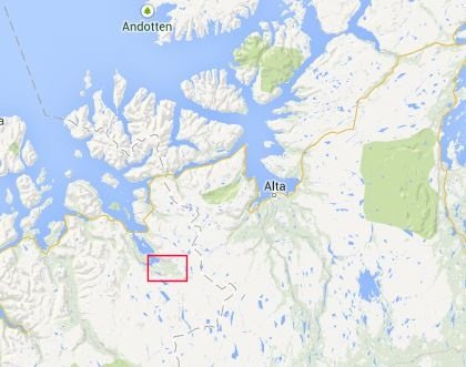 Overblikskort over Alta-området