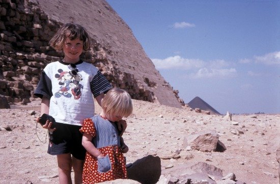 Freja og Luna i Egypten