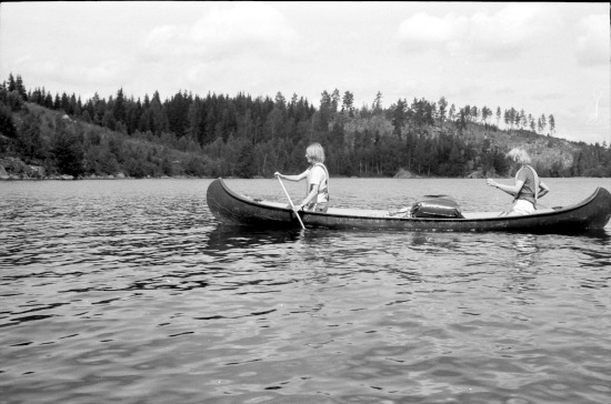 Peter og Henrik p&aring; kanotur
