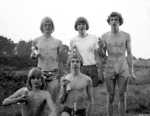 F&oslash;r og efter med 5 flasker barberskum