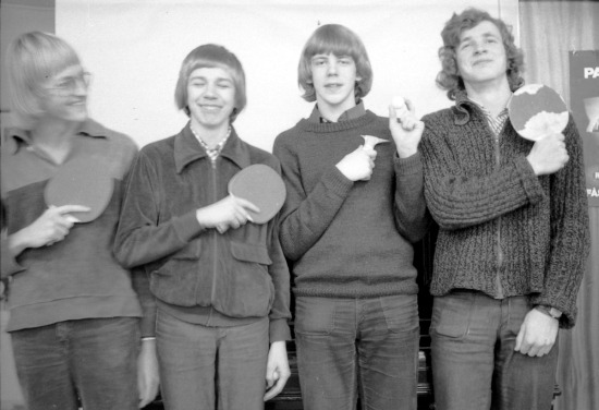 Frede, Ole, Henrik og Carl &mdash; bordtennis
