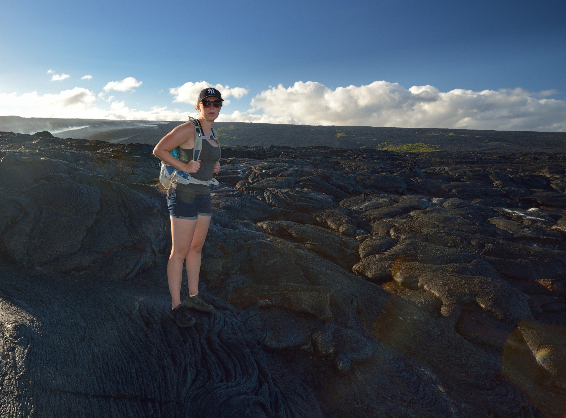 Freja taet pa den aktive lava