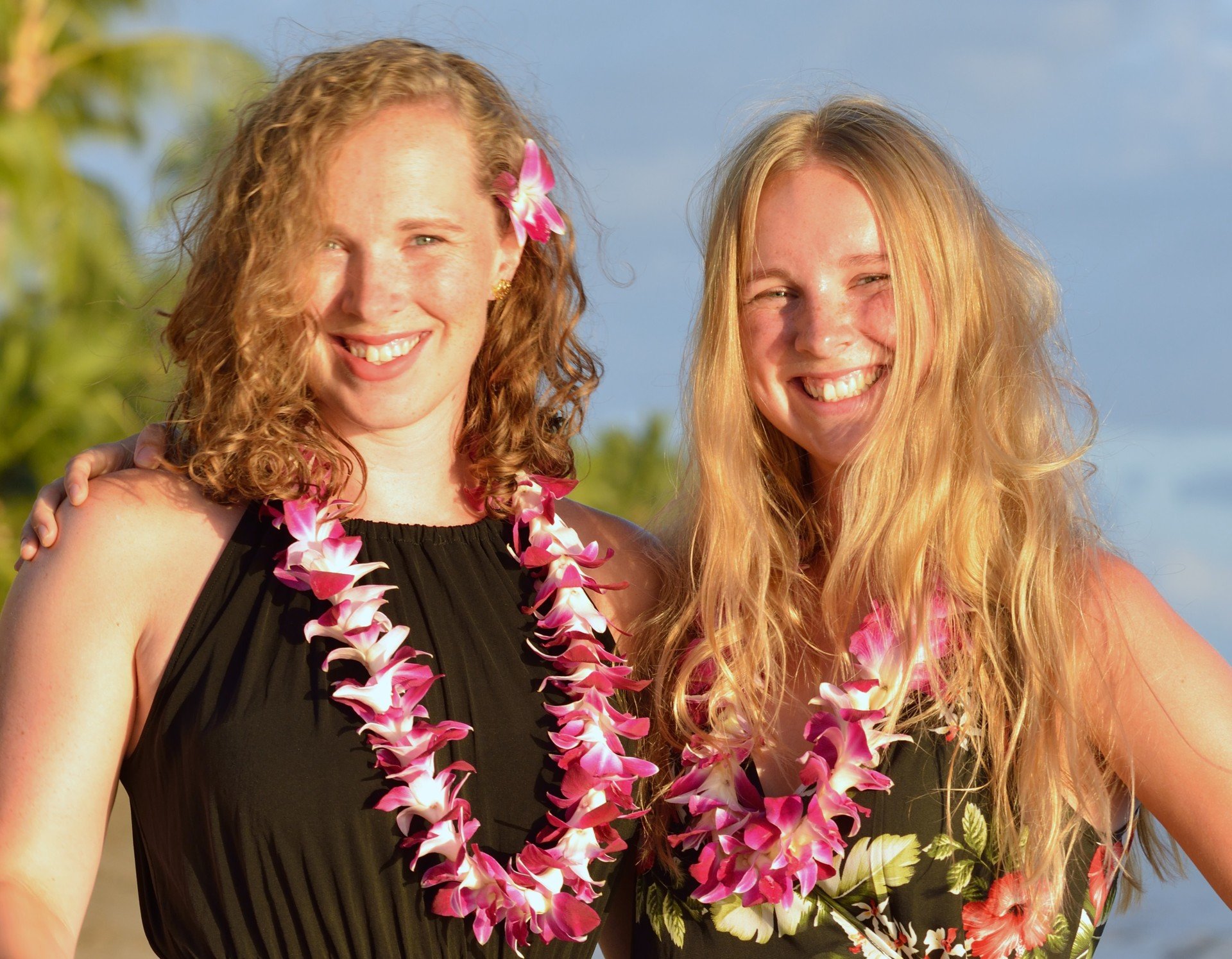 Freja og Luna i Lahaina