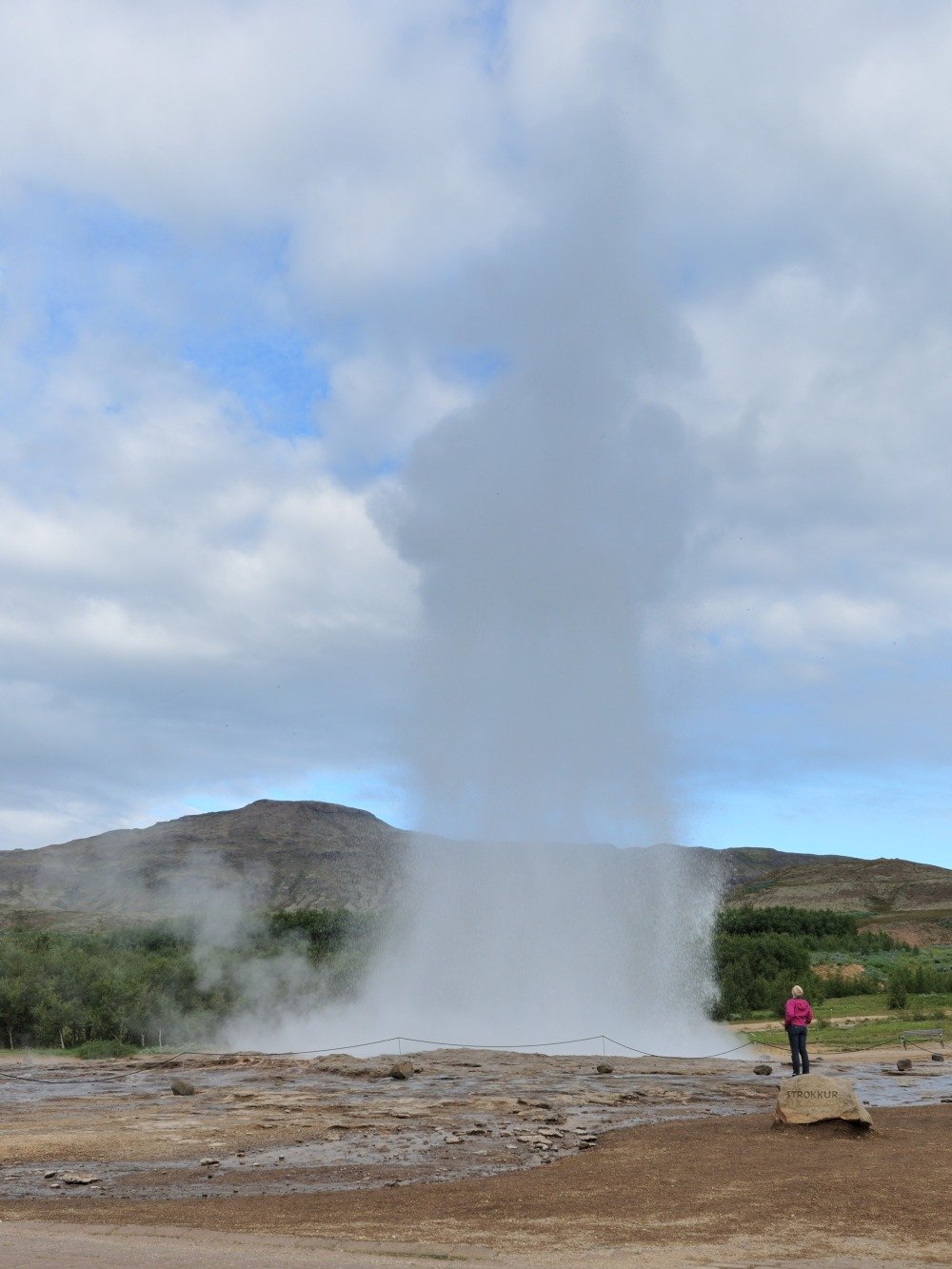 Strokkur Geyser tidlig morgen
