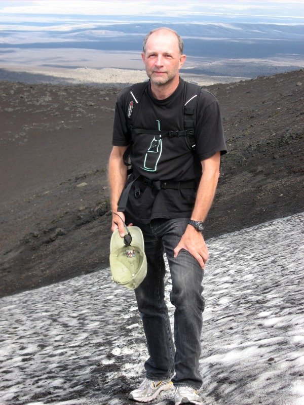 Carl på vej op ad Hekla