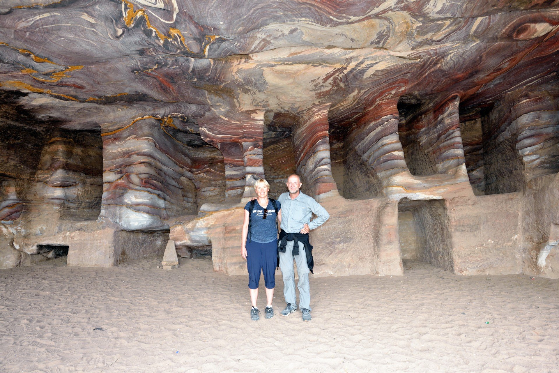 Karin og Carl i Petra