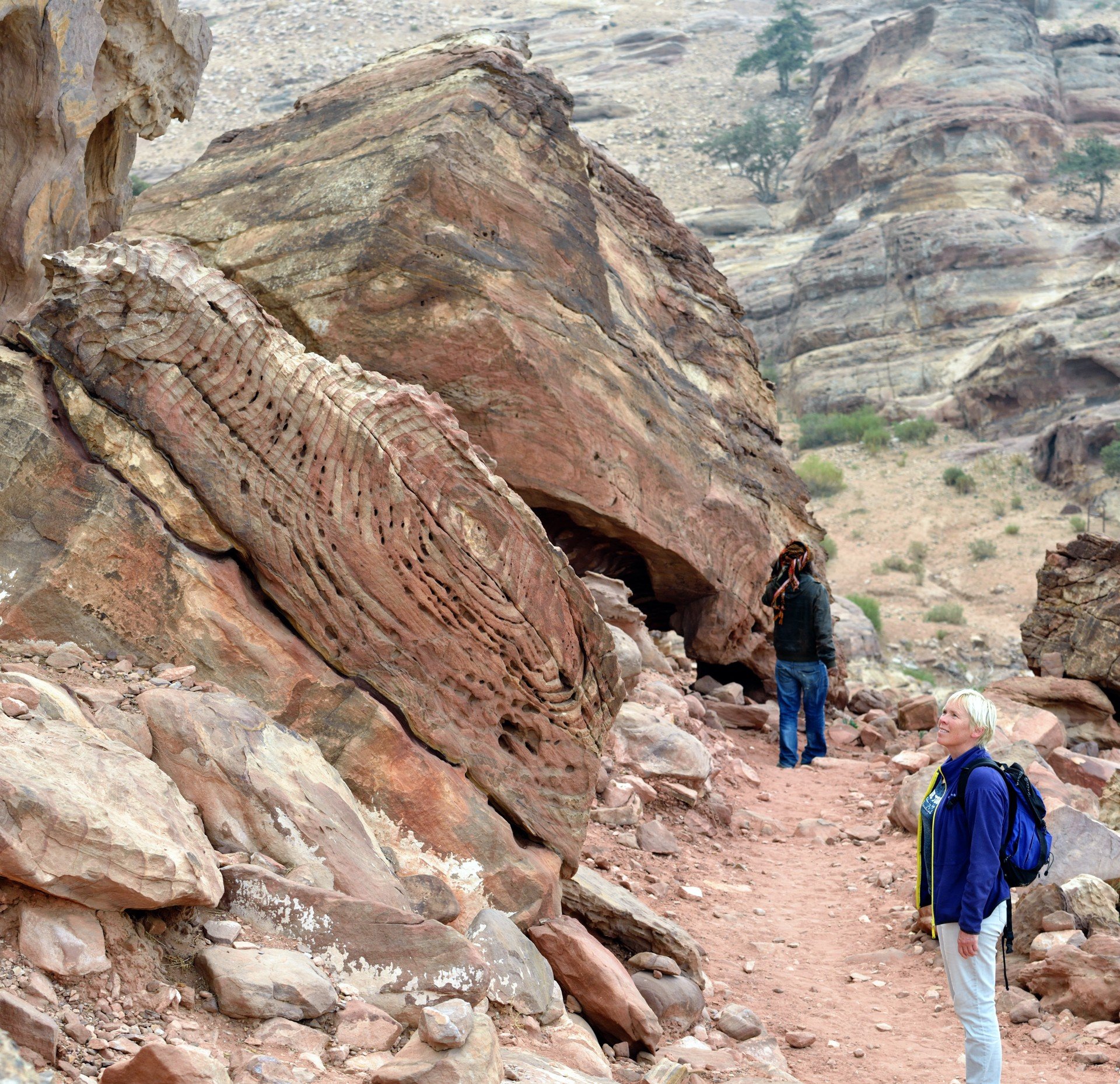 Karin vandrer i Petra