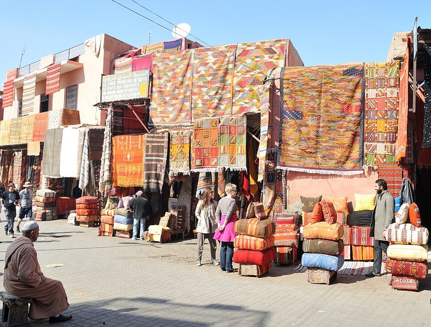 Den gamle bydel i Marrakech &mdash; medinaen