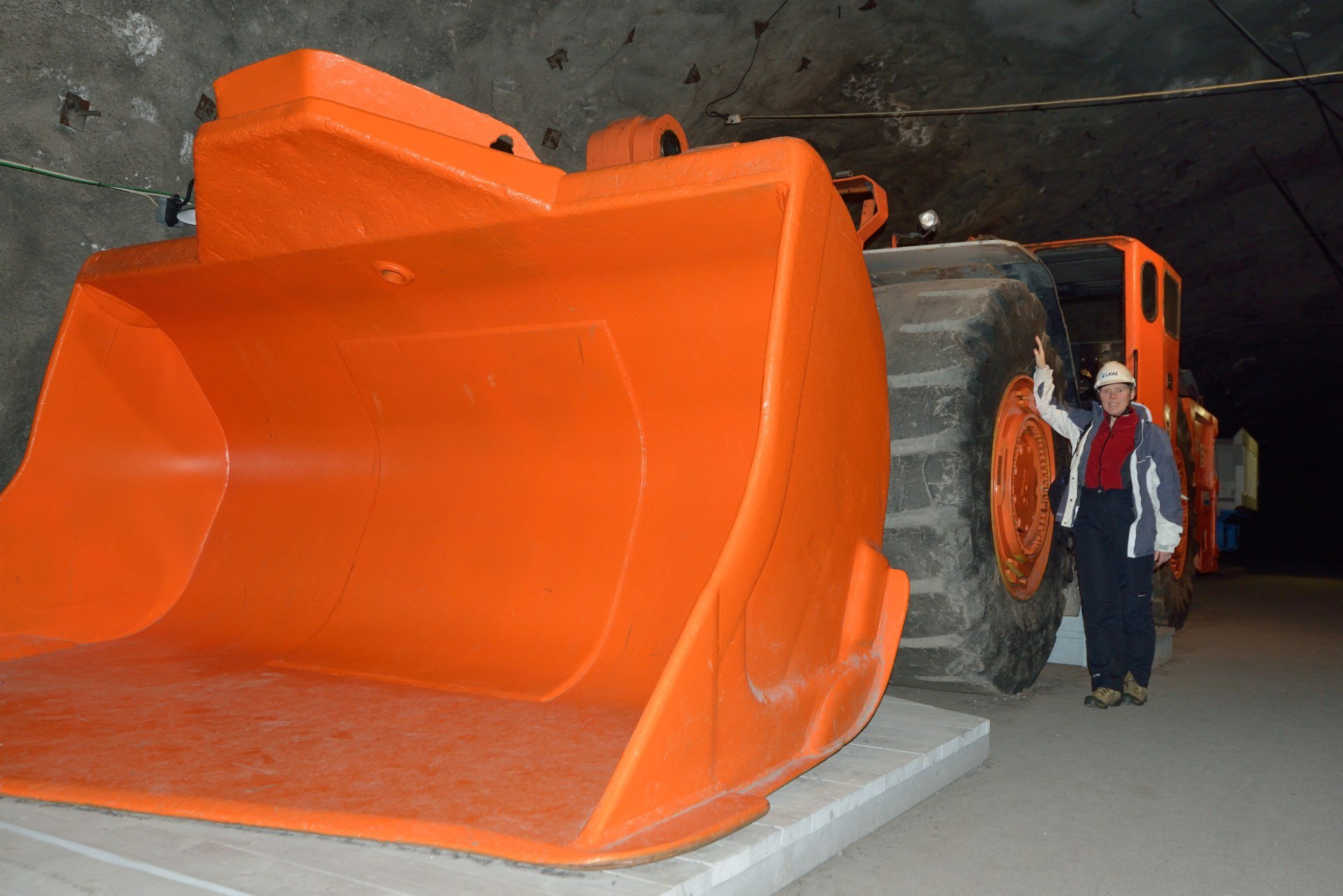 Karin i jernminen ved Kiruna &mdash; 500 m under overfladen