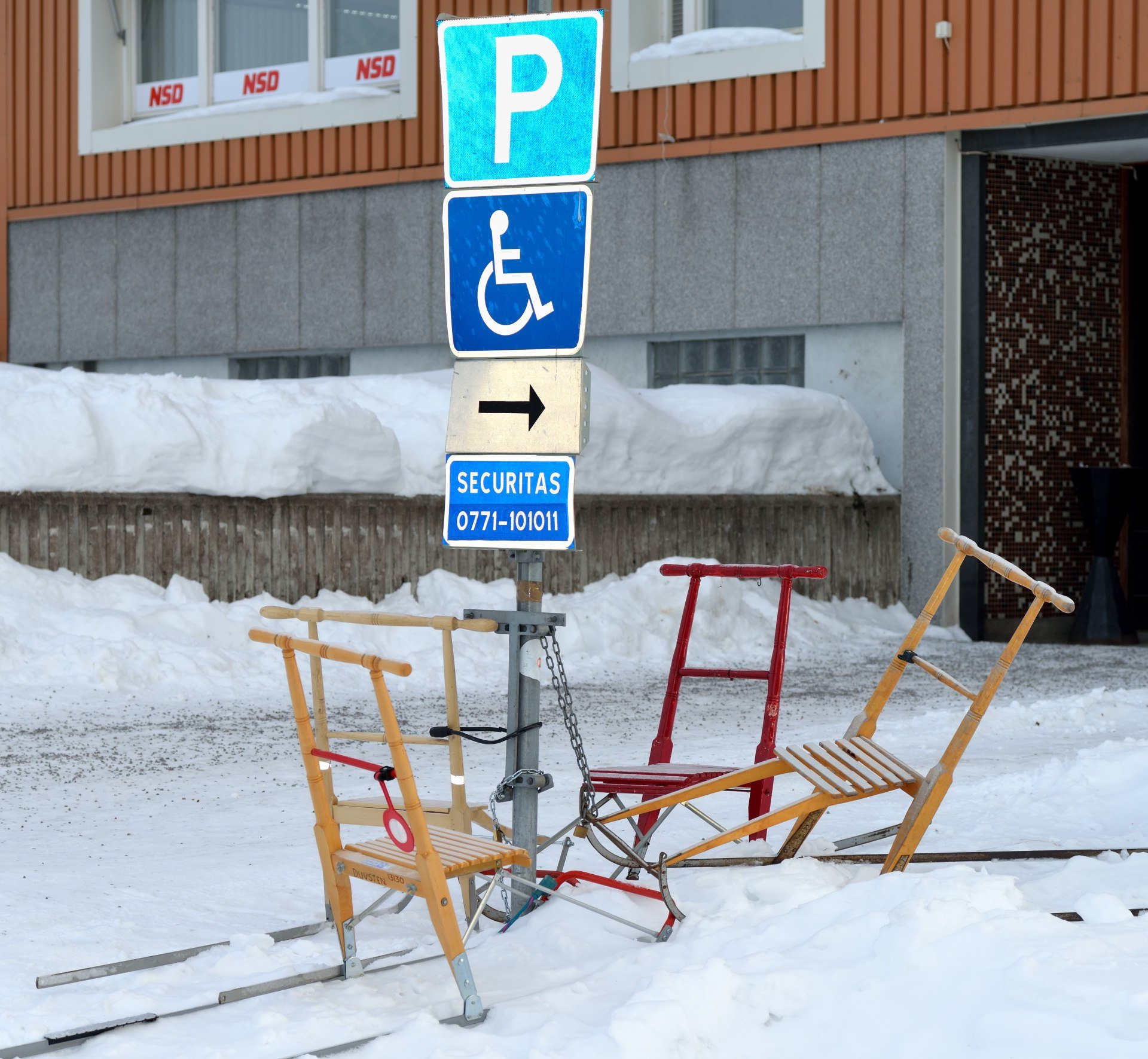 Sparkstøtter i Kiruna