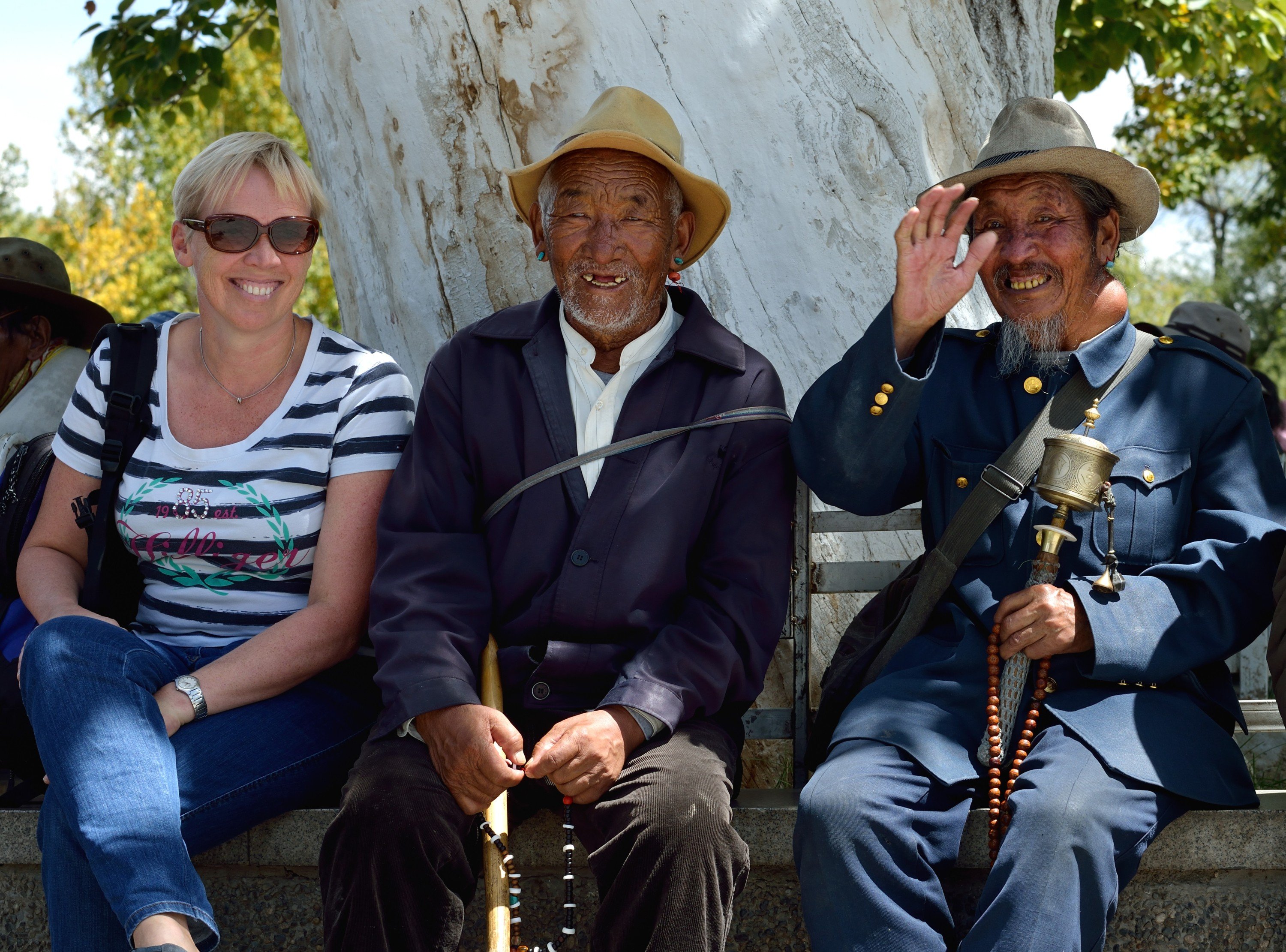 I parken bag Potala-paladset
