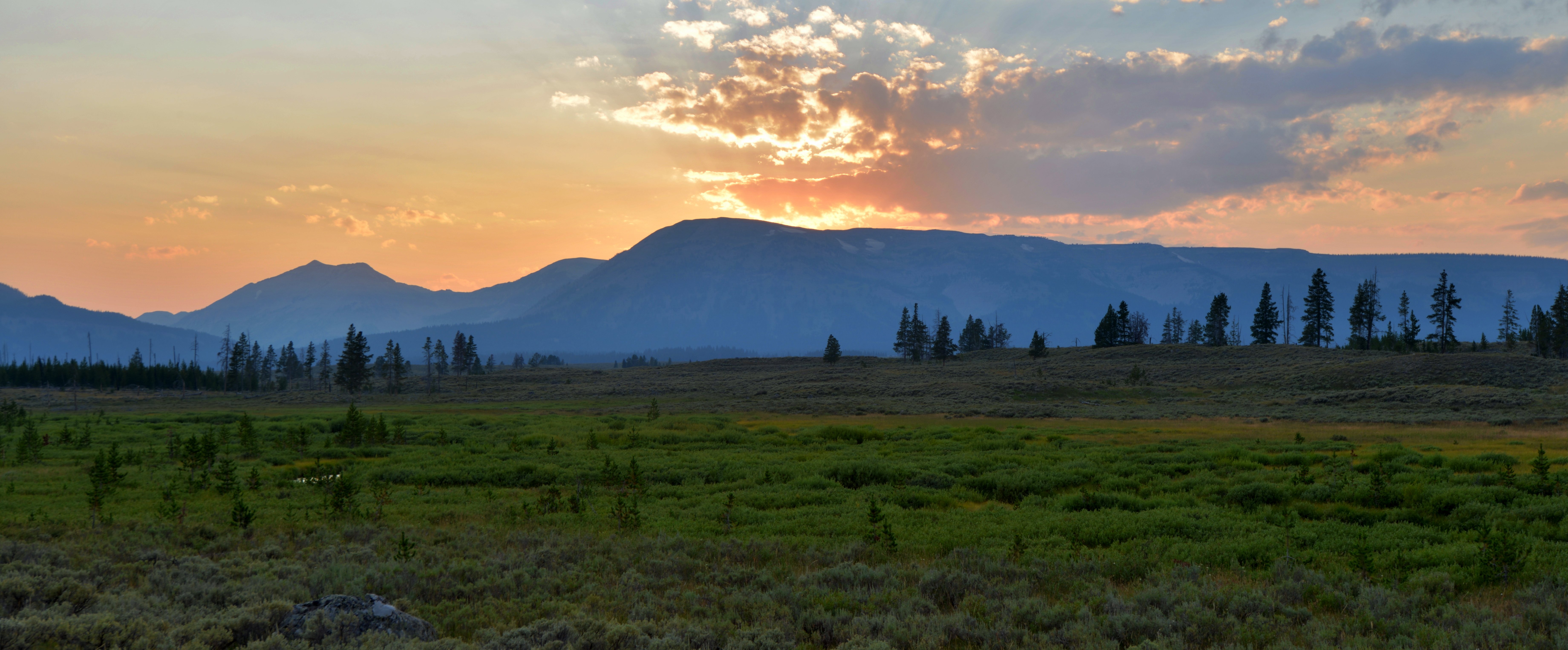 Solnedgang over Madison Valley