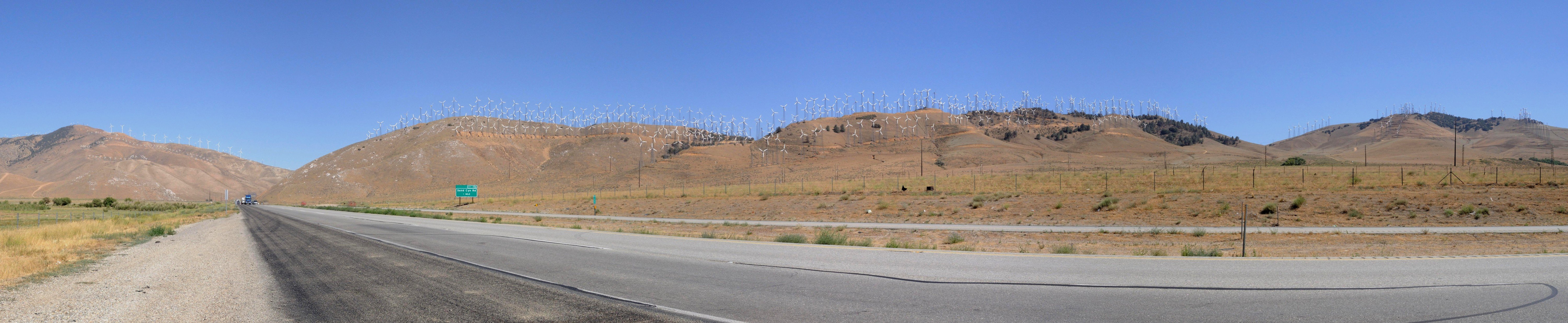 Vindmøller i Californien — tæl dem!