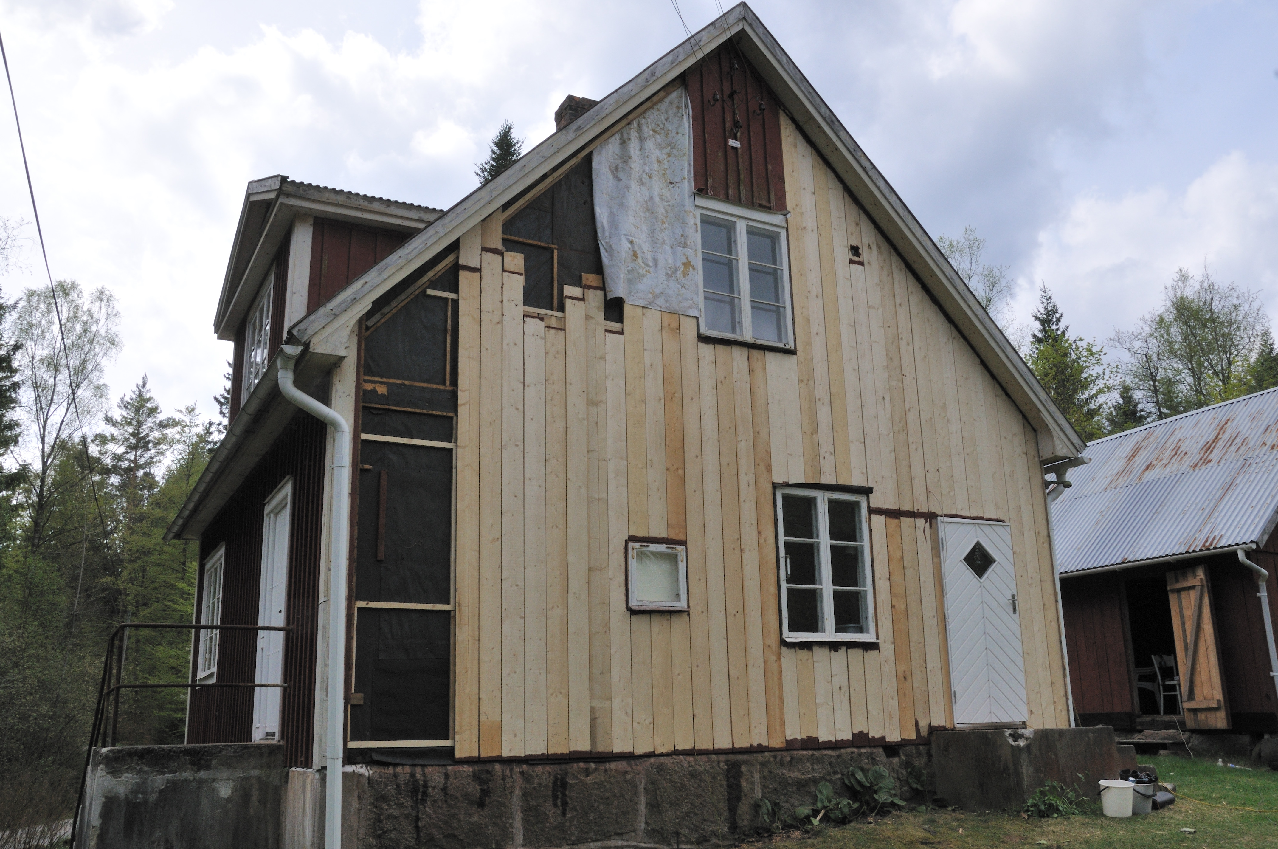 Første omgang maling