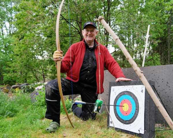 Frede og Peter — pletskud med langbue mod bevægeligt mål