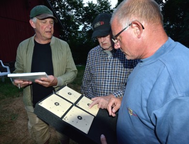 Henrik, Frede og Peter — natskydning