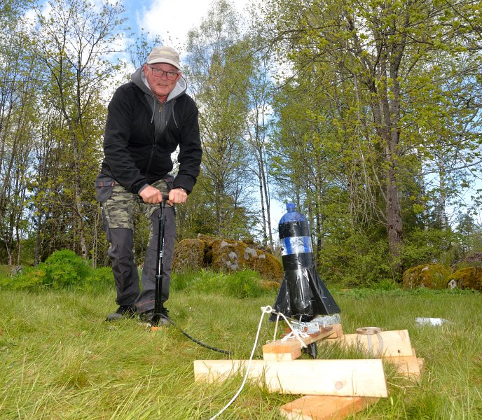 Peters Interstellar raket på affyringsrampen