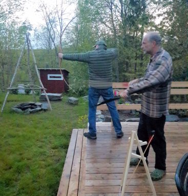 Bueskydning Henrik og Carl